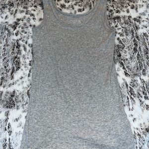 grey regular women tank top size s
